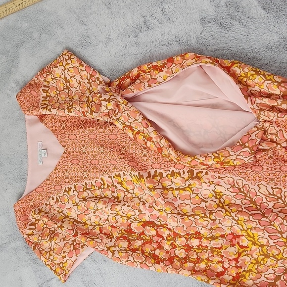 IzaacMizarahi Pink and orange print dress. - Picture 6 of 12